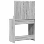 vidaXL Table de Toilette avec tiroir Gris Sonoma 79 x 41 x 135 cm