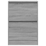 vidaXL Armoire à chaussures sonoma gris 60x21x87 5 cm bois ingénierie