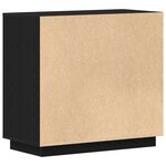 Buffet vidaXL Noir Chêne 80x34x75 cm Bois d'ingénierie