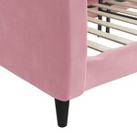 vidaXL Lit de repos rose 100x200 cm velours