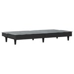 vidaXL Canapé-lit à gris clair tissu