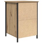 vidaXL Cabinet de chevet avec tiroir chêne artisanal 40 x 42 x 60 cm