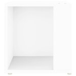 vidaXL Table d'appoint Blanc 33x33x34 5 cm Aggloméré