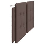 vidaXL Coussin de tête de lit Zadar marron 200 cm similicuir