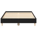 Cadre de lit vidaXL 120x200 cm en chêne noir en bois reconstitué
