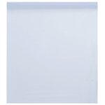 vidaXL Film de fenêtre statique dépoli blanc transparent 90x1000cm PVC