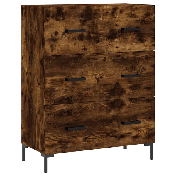 vidaXL Buffet chêne fumé 69 5x34x90 cm bois d'ingénierie