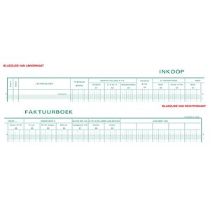 Piqûre Tva Entrées - Texte Nl - 31 Lignes - Avec Feuille D'identification - Blanc - Exacompta