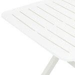 vidaXL Table pliable de jardin Blanc 79x72x70 cm Plastique