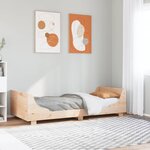 vidaXL Cadre de lit sans matelas 75x190 cm bois de pin massif