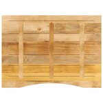 vidaXL Dessus de bureau avec courbe 100x80x2 5 cm manguier massif brut