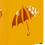 vidaXL Porte-parapluie Moutarde 15 5 x 15 5 x 49 cm Acier