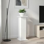 vidaXL Support de Plante Blanc 30 5 x 30 x 80 5 cm Bois d'ingénierie