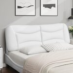 vidaXL Coussin de tête de lit Hvar blanc 152 cm similicuir