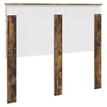 vidaXL Tête de lit Chêne fumé 120 cm Bois d'ingénierie