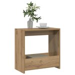 vidaXL Table d'appoint chêne artisanal 50x26x50 cm bois d'ingénierie