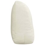 vidaXL Coussin de Dos Crème 120 x 24 x 50 cm Velours