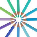 Legami EV0002 - Set de 12 Crayons de couleur - Live Colorfully