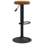 Vidaxl tabourets de bar 2 pcs marron velours