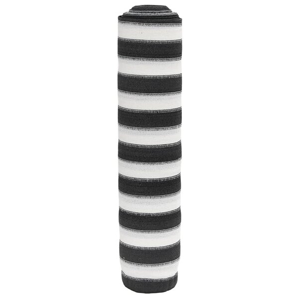 vidaXL Filet brise-vue anthracite et blanc 2x25 m PEHD 150 g/m²
