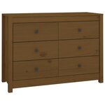 vidaXL Armoire latérale Marron Miel 100x40x72 cm Bois de pin massif