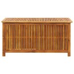 vidaXL Boîte de rangement de jardin 113x50x58 cm Bois d'acacia solide