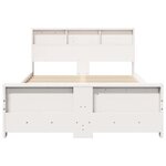 vidaXL Cadre de lit Blanc 120 x 200 cm Bois massif en pin