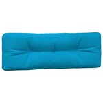 vidaXL Coussins de palette lot de 5 bleu tissu