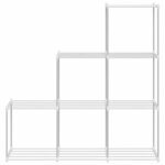 vidaXL Étagère de rangement blanc 43 x 27 x 90 cm Aluminium