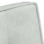 vidaXL Chaise de relaxation avec tabouret Gris clair Velours