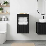 vidaXL Armoire de salle de bain Noir 30 x 41 x 50 cm Bois d'ingénierie