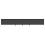 vidaXL Paravent 6 panneaux Tissu 800 x 120 cm Anthracite