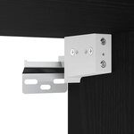vidaXL Ensemble de meubles de salle de bain 3 pièces en chêne noir en bois aggloméré