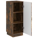 vidaXL Buffet Chêne fumé 33 x 34 5 x 87 cm Bois d'ingénierie