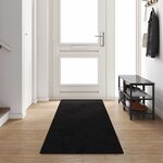 vidaXL Tapis Couloir Noir 80 x 400 cm