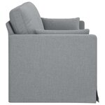 vidaXL Canapé Gris clair 198 x 78 x 80 cm tissu