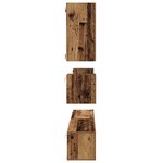 vidaXL Ensemble meuble TV 8 Pièces Bois ancien 100 x 30 x 30 cm