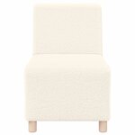 vidaXL Unité de Sofa Modulaire Sans Accoudoirs 2 Pièces Crème