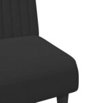 vidaXL Ensemble de canapés 2 Pièces noir velours