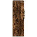 vidaXL Buffet haut chêne fumé 40x42 5x124 cm bois d'ingénierie
