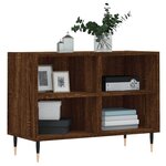 vidaXL Meuble TV chêne marron 69 5 x 30 x 50 cm bois d'ingénierie