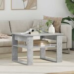 vidaXL Table basse Gris béton 64 x 54 x 44 cm Bois d'ingénierie