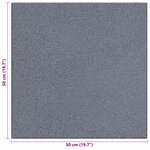 vidaXL Dalles de Protection Anti-Chute 24 Pièces Gris 50 x 50 cm