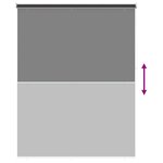 vidaXL Store roulant extérieur protection UV Anthracite Polyester