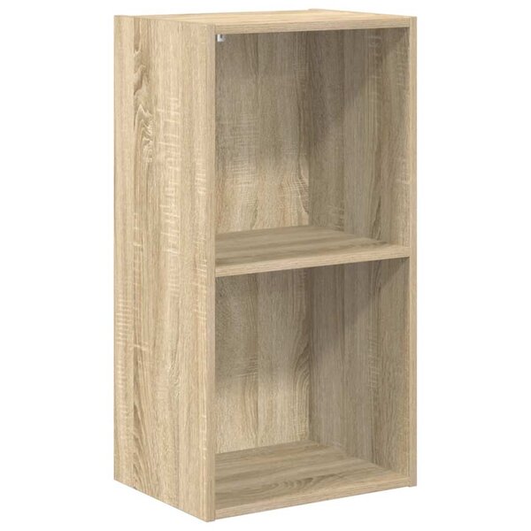 vidaXL Bibliothèque à 2 niveaux Chêne sonoma Bois d’ingénierie