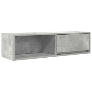 vidaXL Meuble TV gris béton 100x31x25 5 cm bois d'ingénierie
