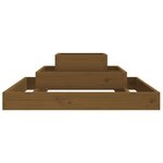 vidaXL Jardinière Marron miel 80x80x27 cm Bois massif de pin
