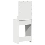 vidaXL Coiffeuse avec étagère Blanc 50 x 41 x 135 cm Bois d'ingénierie