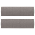 vidaXL Ensemble de canapés 3 Pièces avec coussins taupe tissu