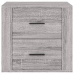 vidaXL Table de chevet Sonoma gris 50x39x47 cm